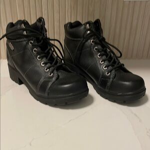 Harley Davidson Women’s Black Leather Ankle Boots